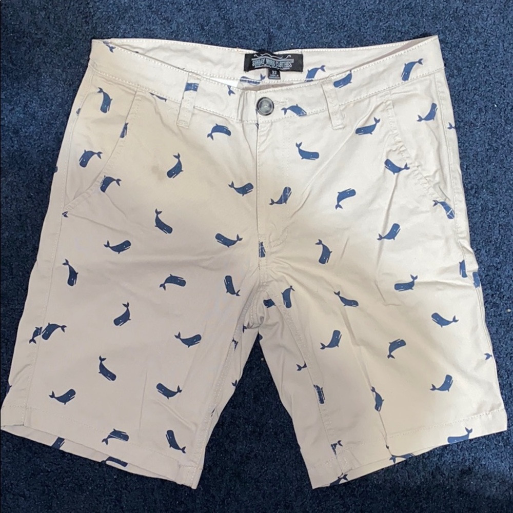 Khaki Whale Shorts